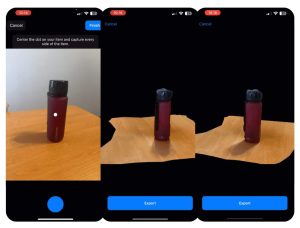 Capturing a speaker 3D model with AVCaptureSession